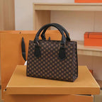 Sac cabas femme plaid marron Noir / 20x15x8cm-Marron / 20x15x8cm-Kaki / 20x15x8cm-ShopGET® 