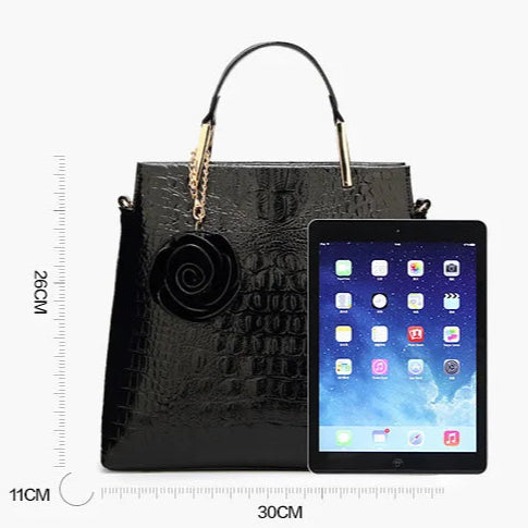 Sac cabas noir tendance et moderne Marron-Bleu-Noir-Burgundy-ShopGET® 