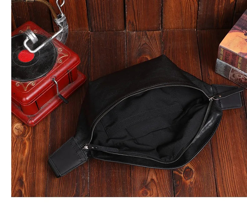 Sac banane imperméable en cuir pour homme - ShopGET®