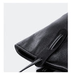 Sac cabas noir élégant en cuir Noir-Marron-Vert-ShopGET® 