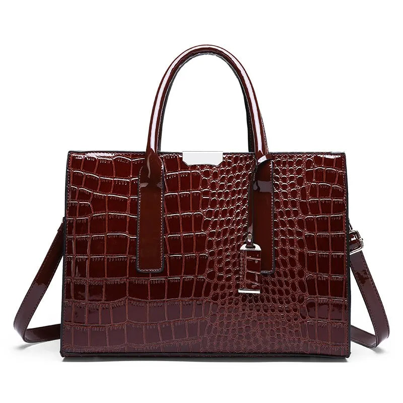 Sac cabas femme business 34x13x24cm / Rouge-34x13x24cm / Marron-34x13x24cm / Noir-ShopGET® 