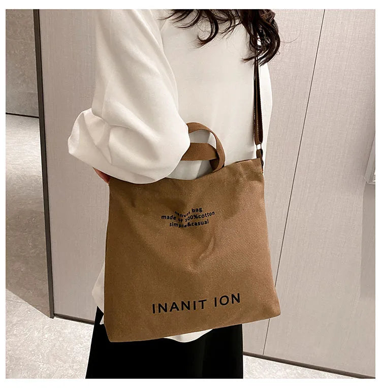 Sac de courses Japonaise Canvas Marron-kaki-Vert-Noir-Gris-ShopGET® 