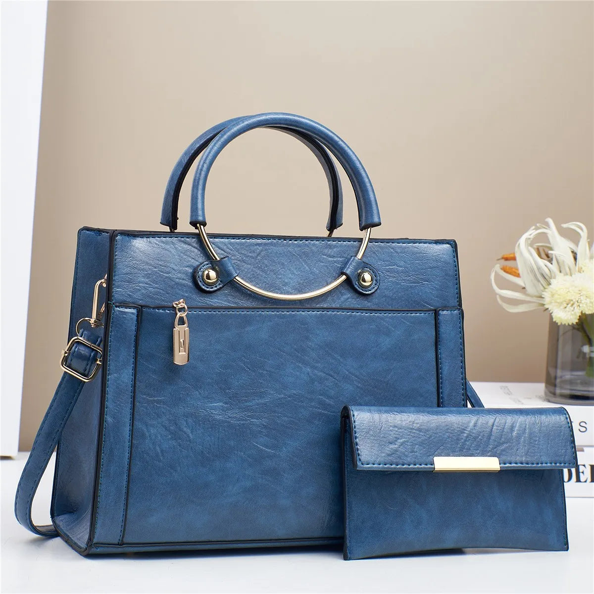 Sac cabas en cuir souple camel-Bleu-Vert-Noir-Rouge-Kaki-Rose-ShopGET® 