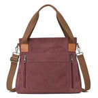Sac cabas femme en tissu Canvas A-B-C-D-E-F-G-H-Noir-Marron-Bleu-Pourpre-I1-A-Gris-I1-B-I1-C-rose rouge-I1-D-I1-E-ShopGET® 
