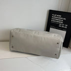 Sac weekend femme chocolat en PU cuir Marron-Beige-Noir-ShopGET® 