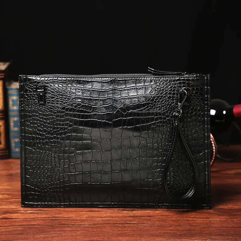 Pochette homme bandoulière noir Noir-ShopGET® 