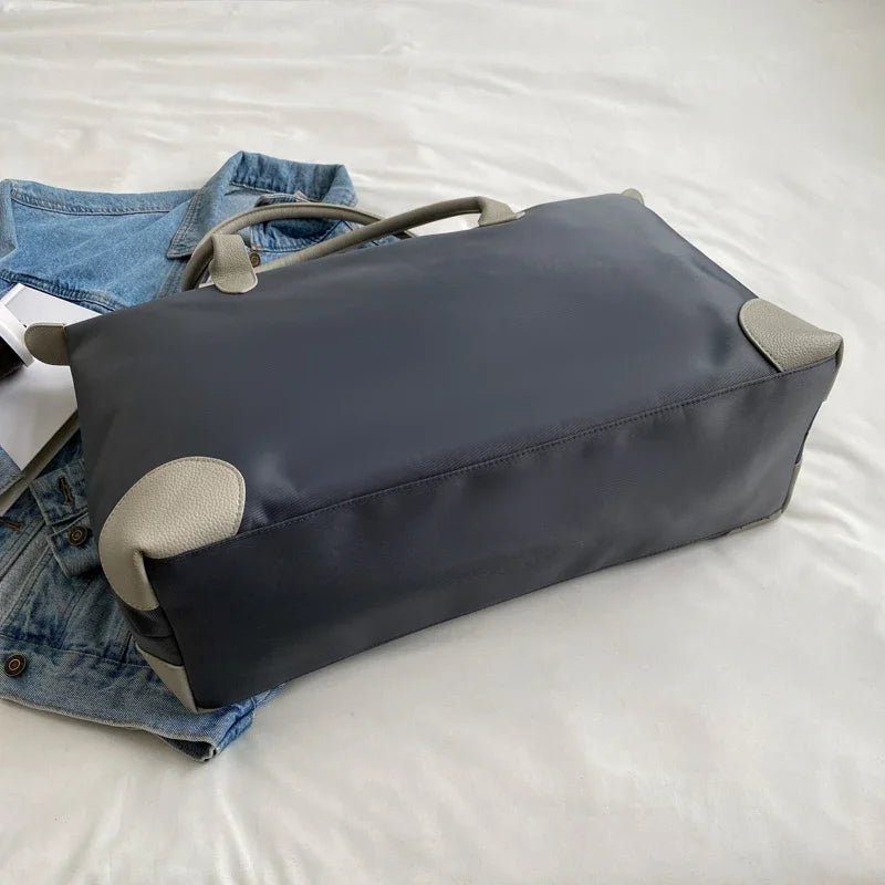 Petit sac weekend femme Gris-Rouge-Noir-ShopGET® 