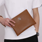 Pochette homme d'affaire moderne Marron A / 25cm x 19cm x 2cm-Noir / 25cm x 19cm x 2cm-Marron B / 25cm x 19cm x 2cm-ShopGET® 
