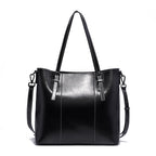 Sac cabas noir large capacité pour femme Bleu-Orange-Vert-Rouge-Beige-Noir-Marron-ShopGET® 