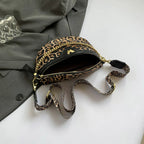 Sac banane léopard avec chaine