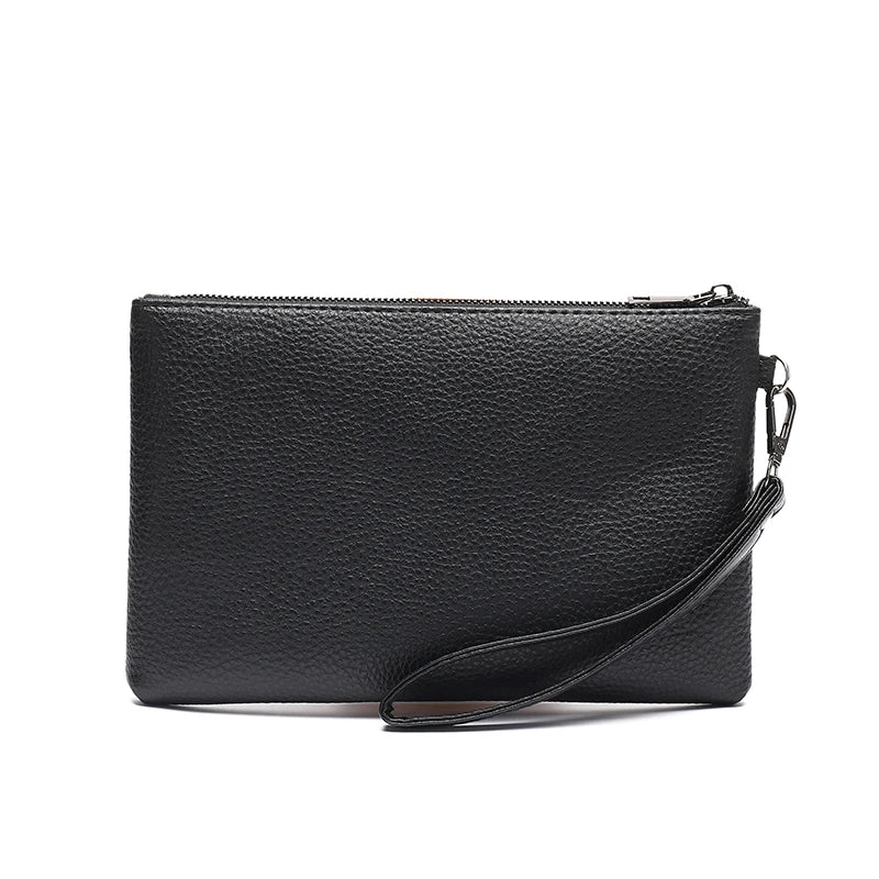 Pochette homme plat en cuir de haut qualité A / 24cm x 16cm x 2cm-B / 24cm x 16cm x 2cm-C / 24cm x 16cm x 2cm-D / 24cm x 16cm x 2cm-ShopGET® 