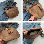 sac banane femme tendance en cuir de luxe