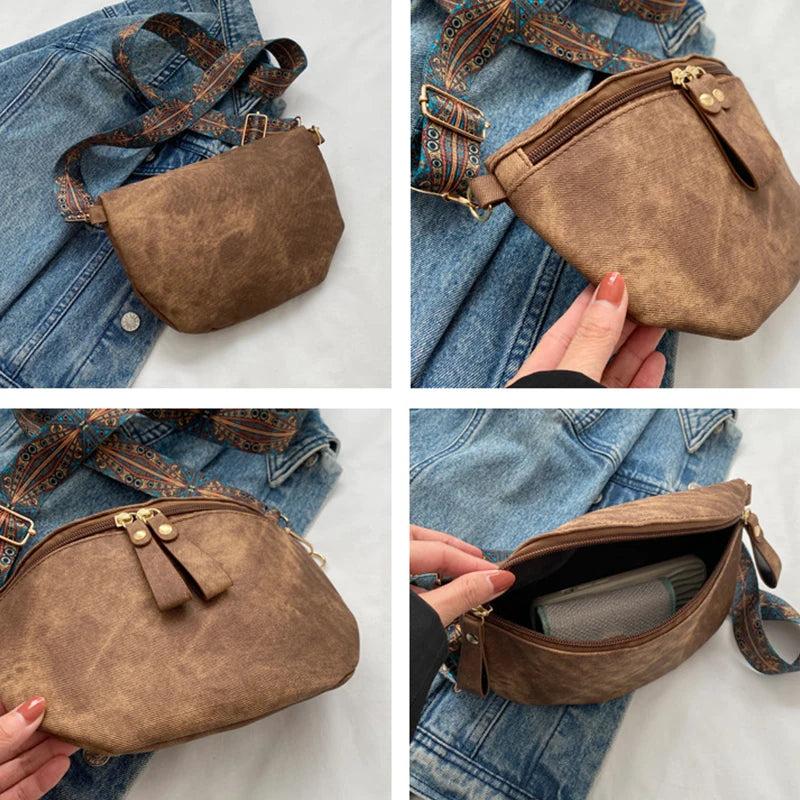 sac banane femme tendance en cuir de luxe