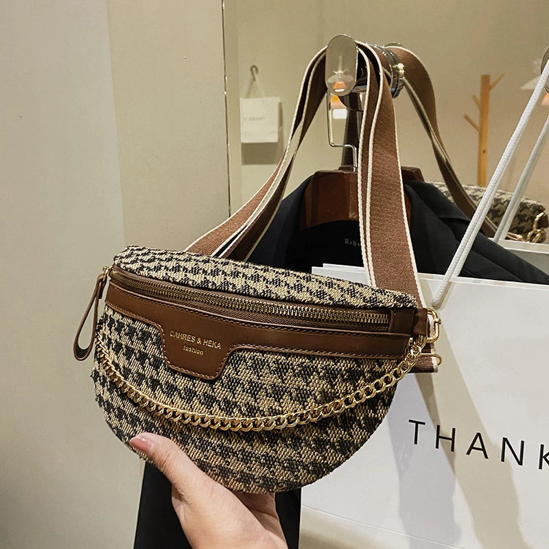 Sac banane motif léopard