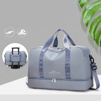 Sac weekend femme pas cher avec bandoulière Vert-Noir-ShopGET® 