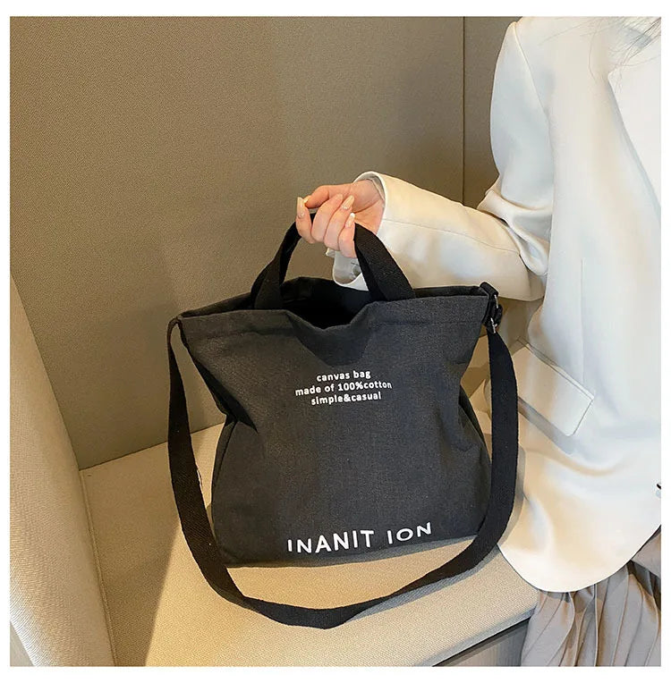 Sac de courses Japonaise Canvas Marron-kaki-Vert-Noir-Gris-ShopGET® 