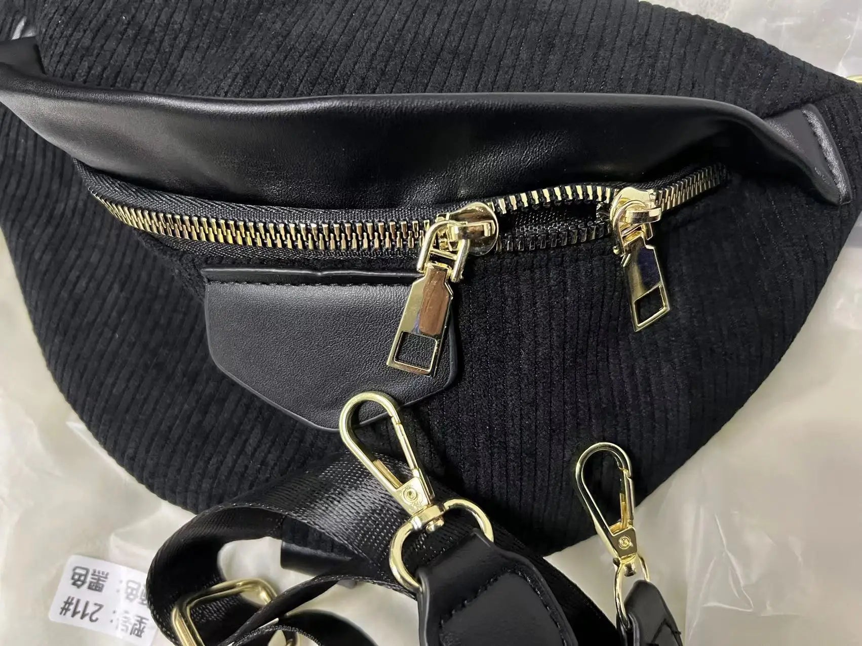 Sac banane femme en velours canvas - ShopGET®