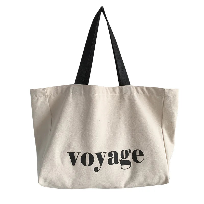 Cabas femme de voyage Beige / 43X32X10cm-ShopGET® 