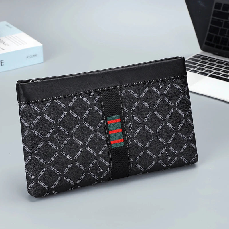 Pochette homme business men Noir A / 17cm x 27cm x 3cm-Noir B / 17cm x 27cm x 3cm-ShopGET® 