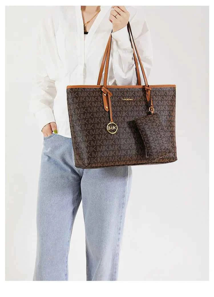 Grand sac cabas femme luxe Beige / 35cm x 13cm x 28cm-Marron / 35cm x 13cm x 28cm-ShopGET® 