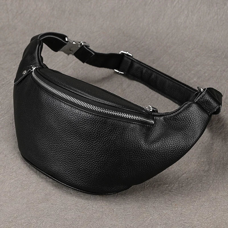 Sac banane en cuir pour homme chic