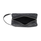 Pochette femme noir en plaid Noir-ShopGET® 