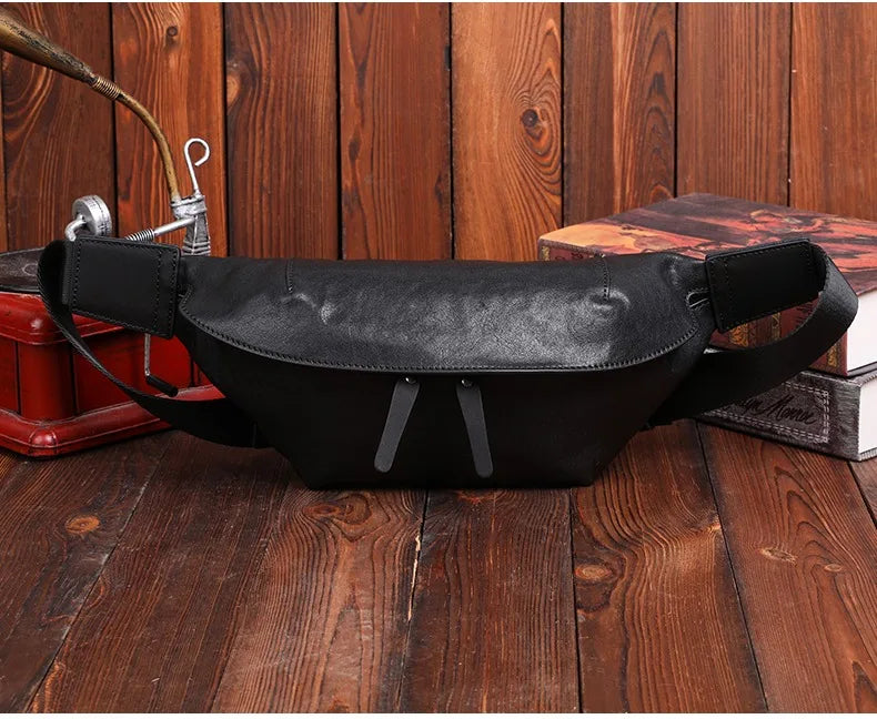 Sac banane imperméable en cuir pour homme - ShopGET®