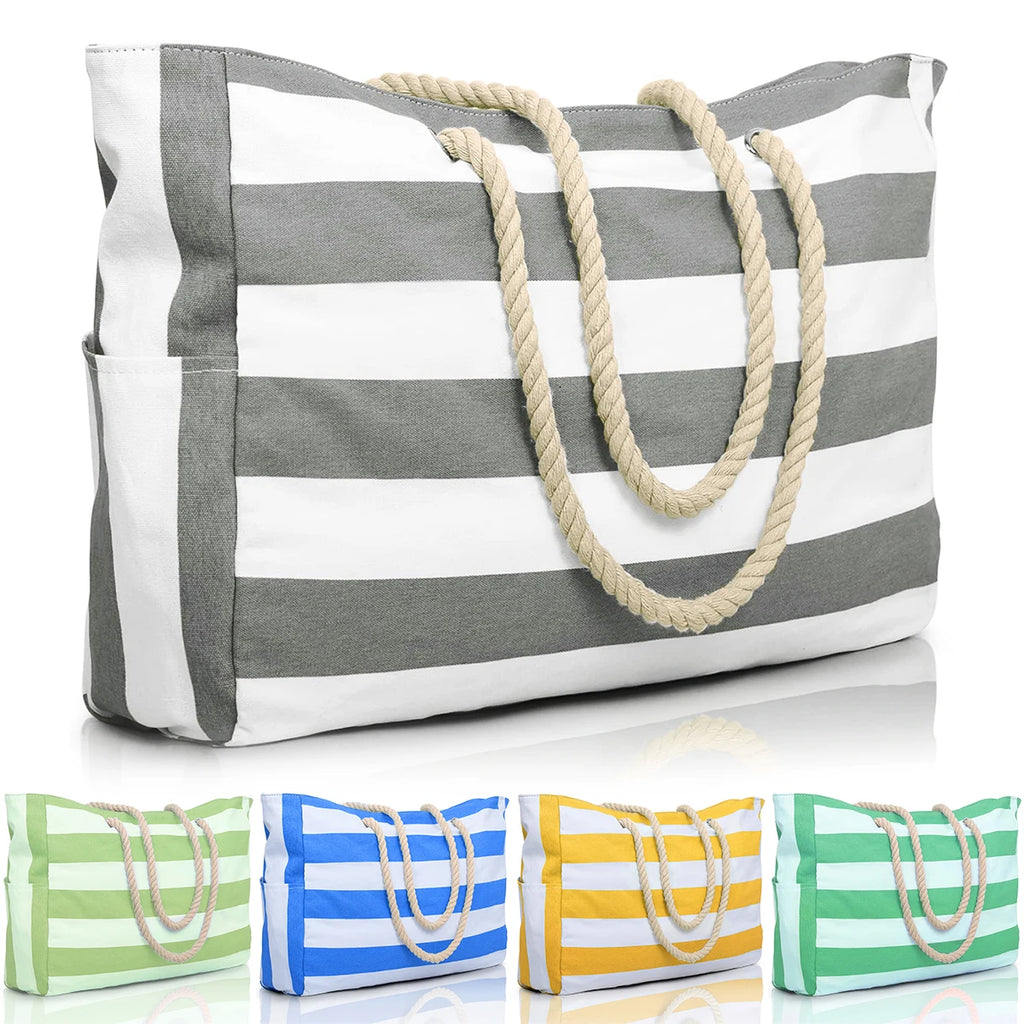 Sac de courses avec fermeture Noir-Bleu-Gris-Vert-Jaune-Azure-Matcha-ShopGET® 