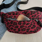 Sac banane léopard rose