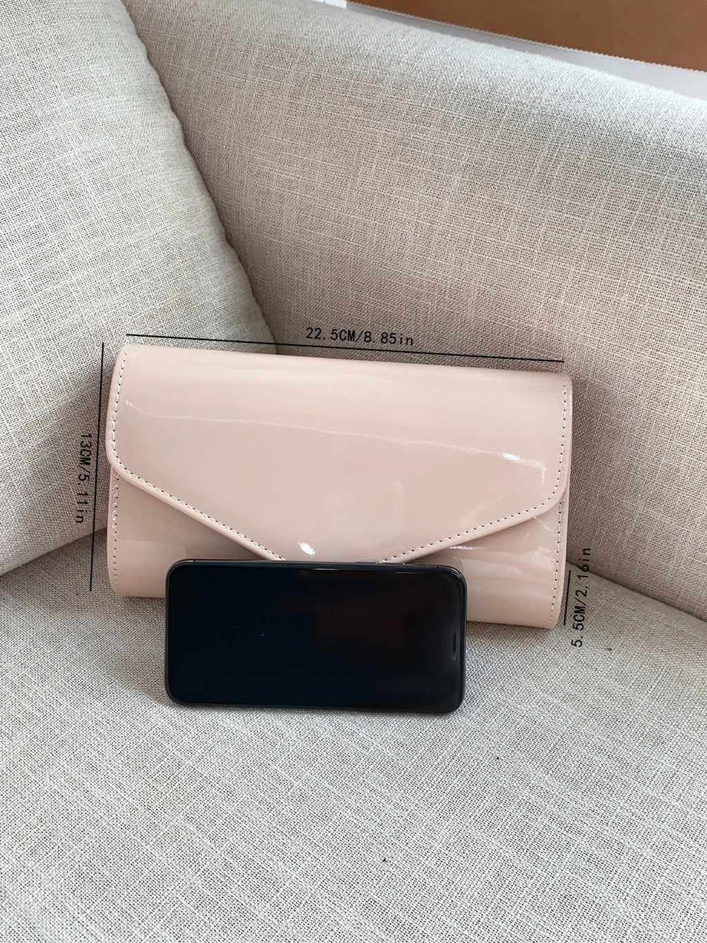 Pochette femme bandoulière minimaliste Kaki-Noir-Blanc-ShopGET® 