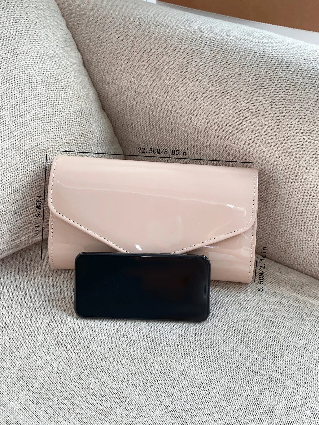 Pochette femme bandoulière minimaliste Kaki-Noir-Blanc-ShopGET® 