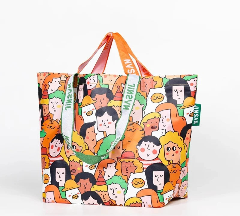 Sac de courses avec décore Caractères / 2PCS-Caractères / 1PC-Rainbow / 1PC-Caractères / 3PCS-Animal Graffiti / 1PC-Good Time / 3PCS-Animal Graffiti / 3PCS-Animal Graffiti / 2PCS-Good Time / 2PCS-Good Time / 1PC-Rainbow / 3PCS-Rainbow / 2PCS-ShopGET® 