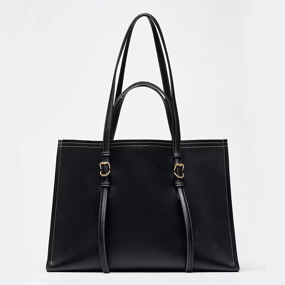 Cabas sac en cuir OFFERTE / Noir / 39x17x28.5cm-OFFERTE / Marron / 39x17x28.5cm-ShopGET® 