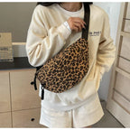 Grand sac banane léopard