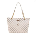 Sac cabas femme summer time Blanc-Noir-Jaune-Marron-ShopGET® 
