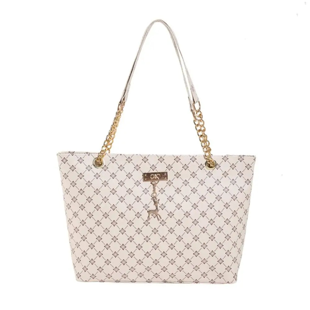 Sac cabas femme summer time Blanc-Noir-Jaune-Marron-ShopGET® 
