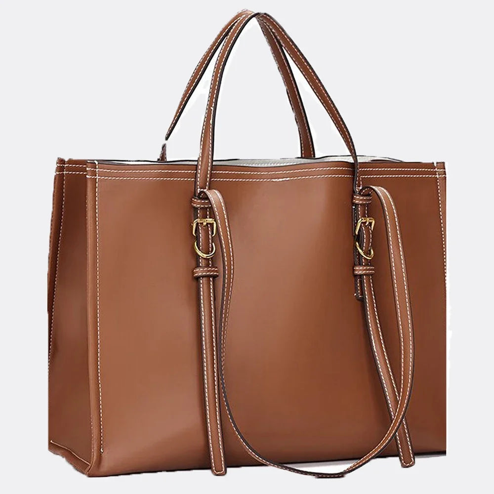 Cabas sac en cuir OFFERTE / Noir / 39x17x28.5cm-OFFERTE / Marron / 39x17x28.5cm-ShopGET® 