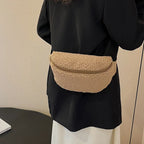 Sac banane velours moumoute de luxe