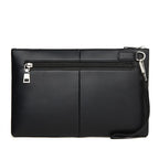 Pochette homme cuir noir Noir-ShopGET® 