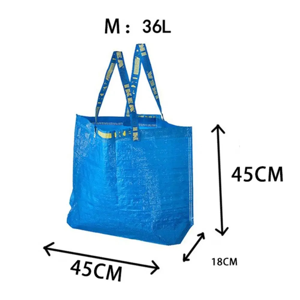 Sac shopping bleu XL-30x73x35cm-L-M-S-ShopGET® 