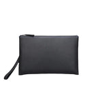 Pochette homme simple en cuir de vache Noir-ShopGET® 