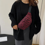 Sac banane léopard rose