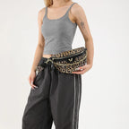 Sac banane léopard avec chaine