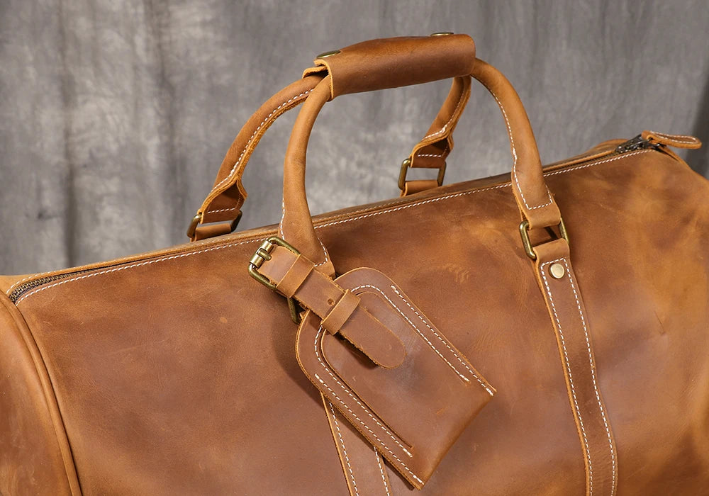 Sac polochon  noir Marron / 50 x 22 x 26cm-Café / 50 x 22 x 26cm-Noir / 50 x 22 x 26cm-ShopGET® 