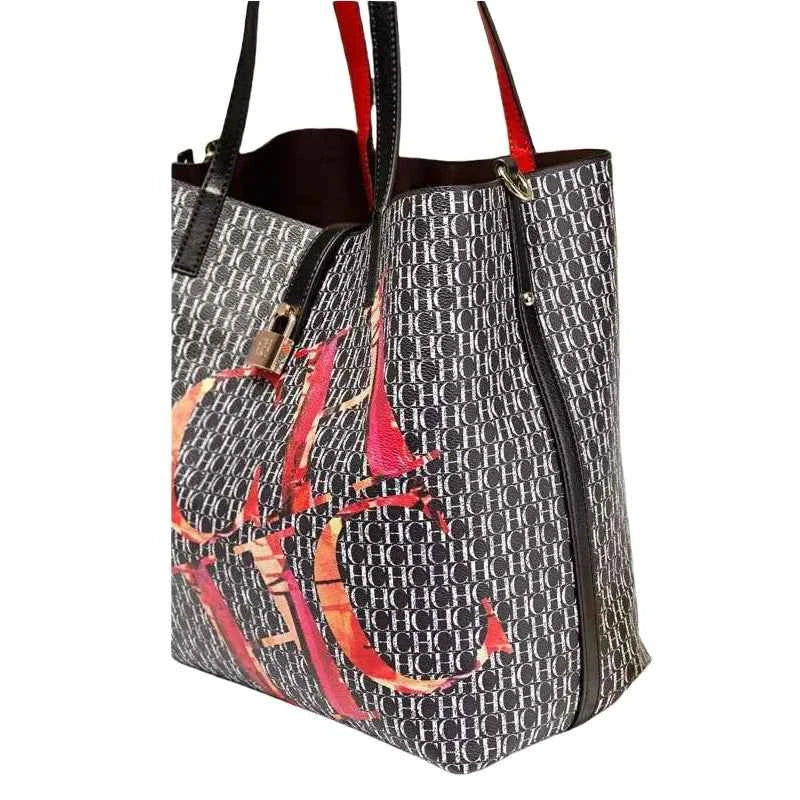 Marque CH Sac cabas femme 33x16x30cm / Blanc-33x16x30cm / Noir-ShopGET 