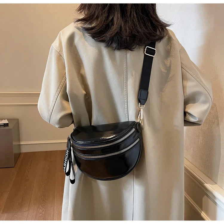 Sac banane femme chic à fermeture éclair