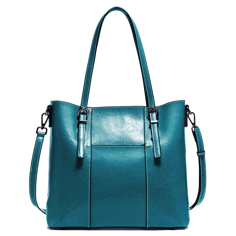 Sac cabas noir large capacité pour femme Bleu-Orange-Vert-Rouge-Beige-Noir-Marron-ShopGET® 