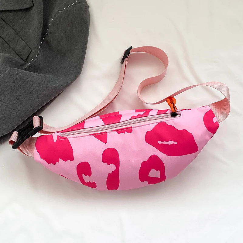 Sac banane léopard blanc et noir