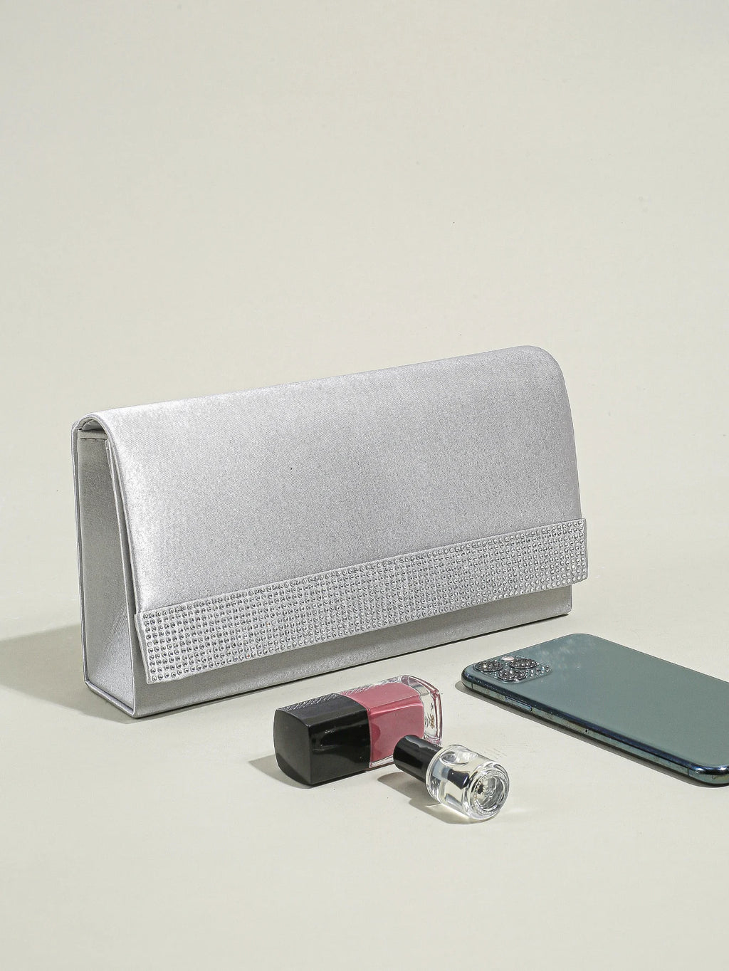 Pochette sac femme tendance Vert / 23 x 5 x 12cm-Argent / 23 x 5 x 12cm-Noir / 23 x 5 x 12cm-Bleu / 23 x 5 x 12cm-ShopGET® 