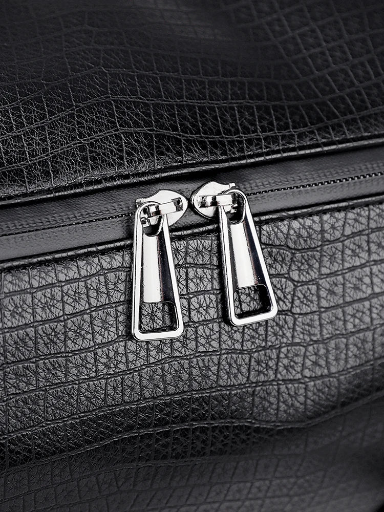 Sac weekend femme en cuir solide et premium Noir-ShopGET® 